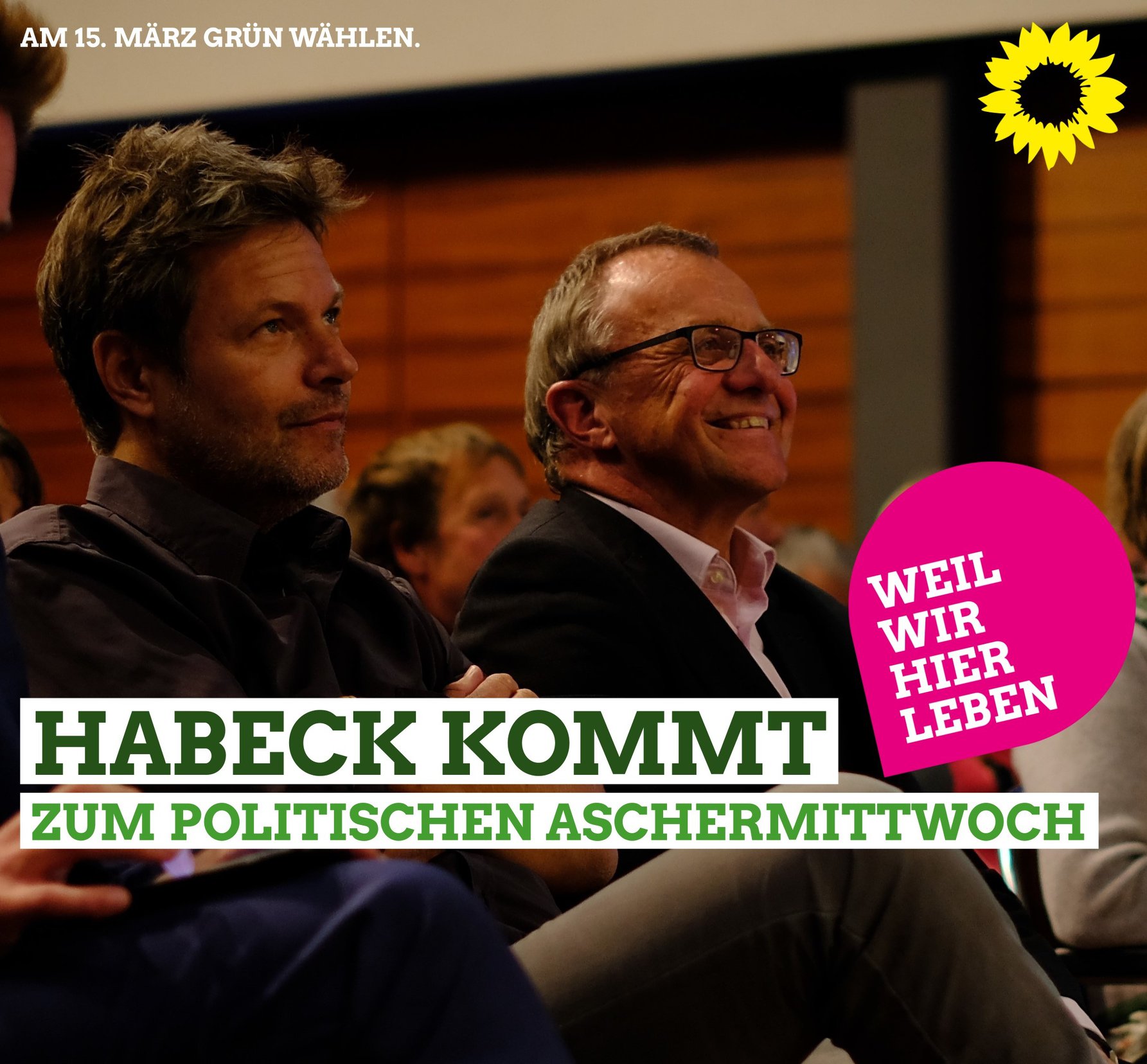 Habeck kommt zum politischen Aschermittwoch