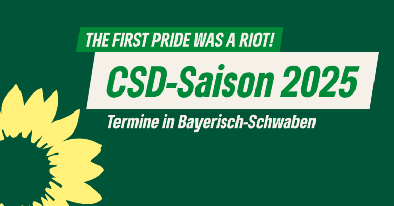CSD und Pride Paraden 2025 in Bayerisch-Schwaben